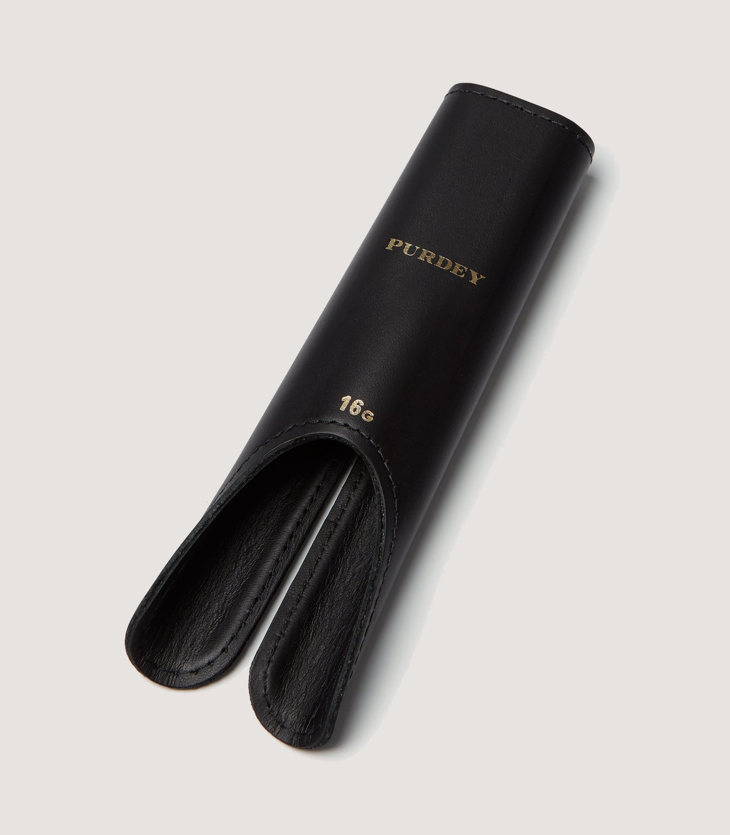 Purdey Leather Handguard In Black