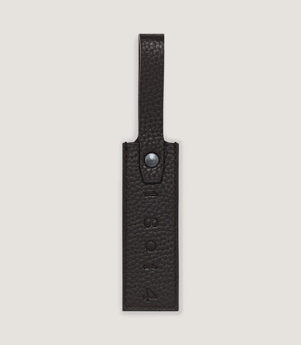 Luggage Tag in Dark Brown