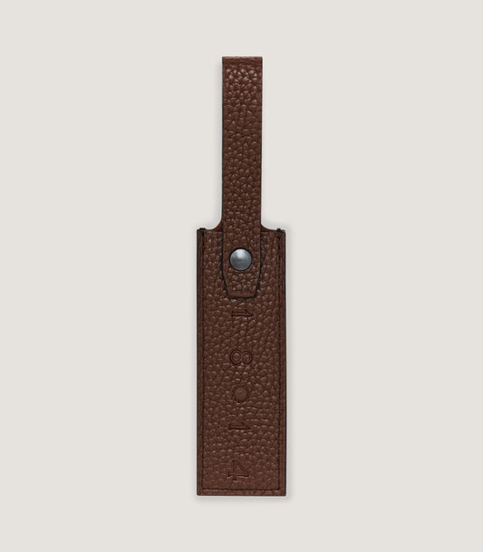 Luggage Tag in Cognac