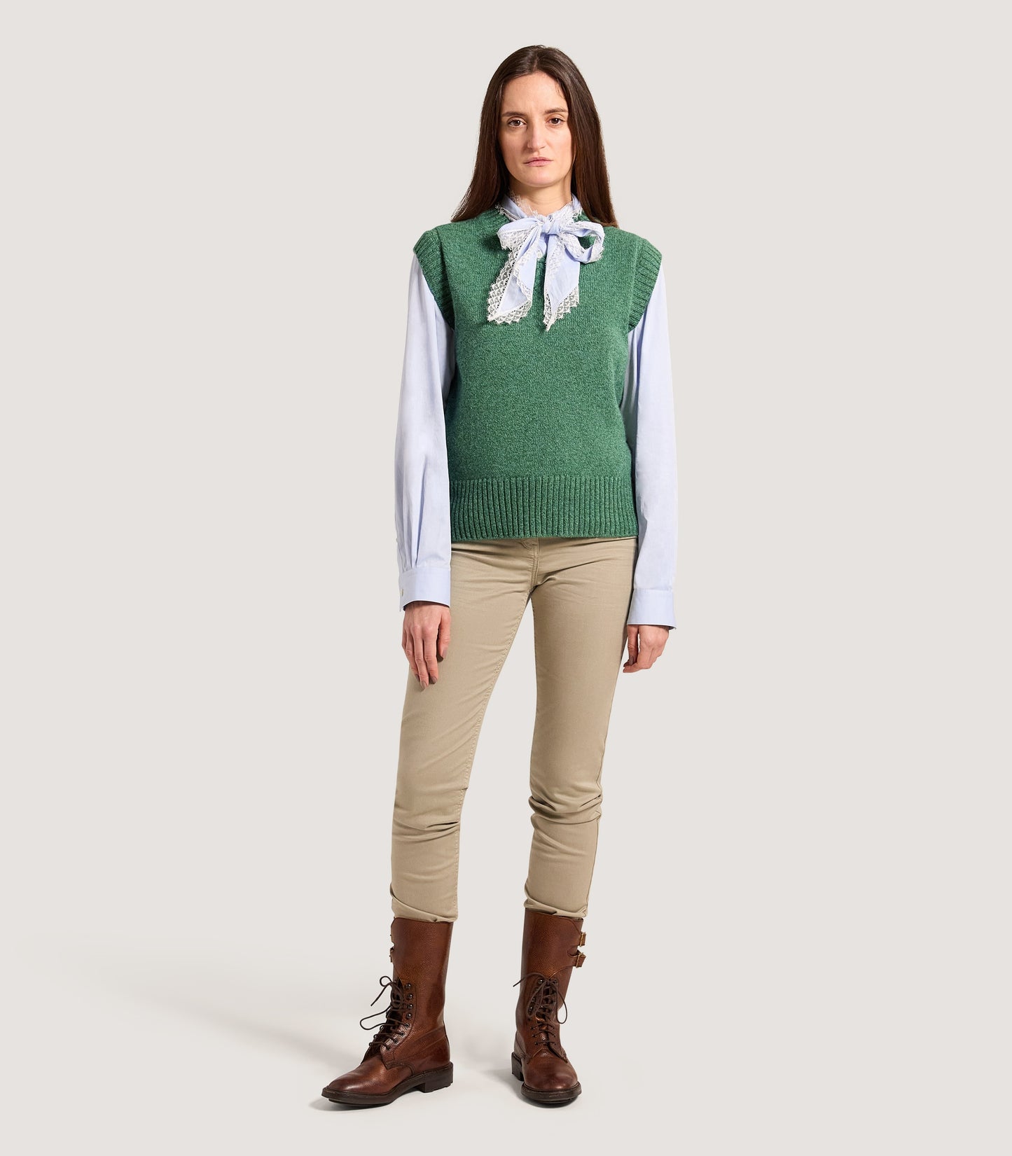 Women's Islay British Outdoor Vest in Moss