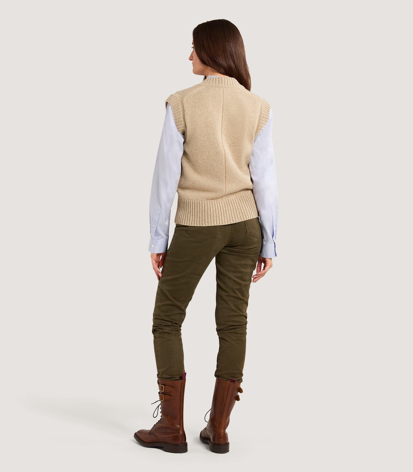 Women's Islay British Outdoor Vest in Camel