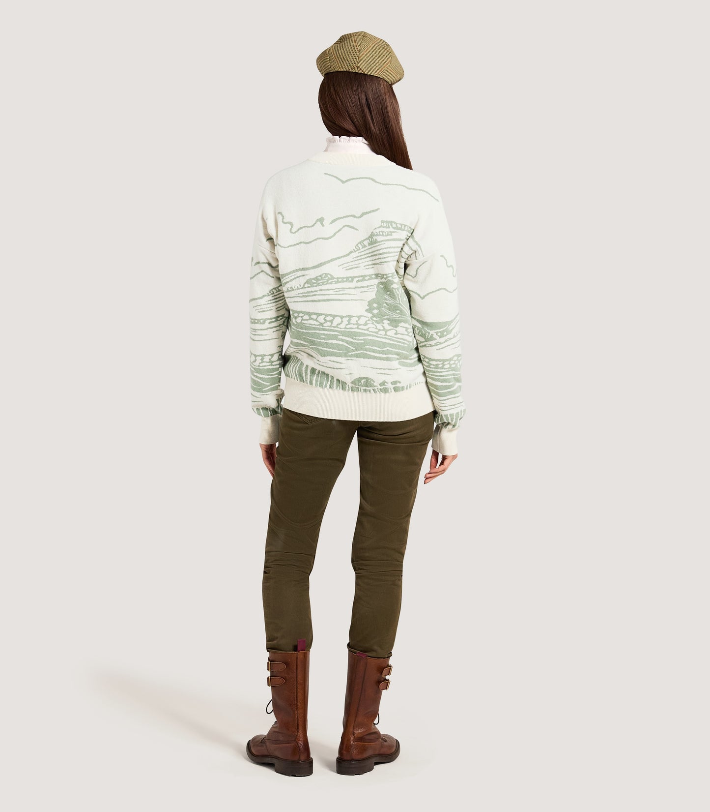Women's British Landscape Sweater in Ivory