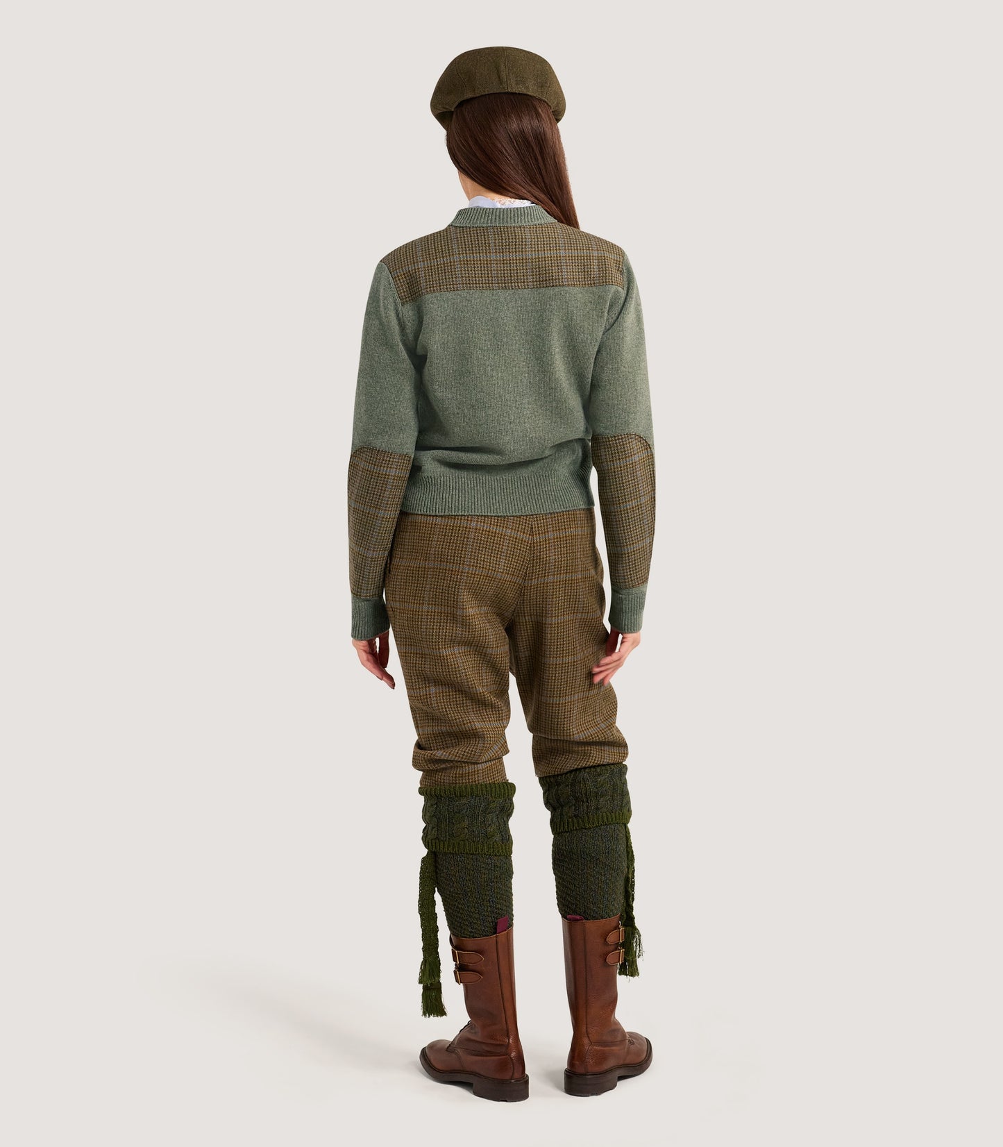 Women's Tom Purdey Round Neck Sweater in Moss