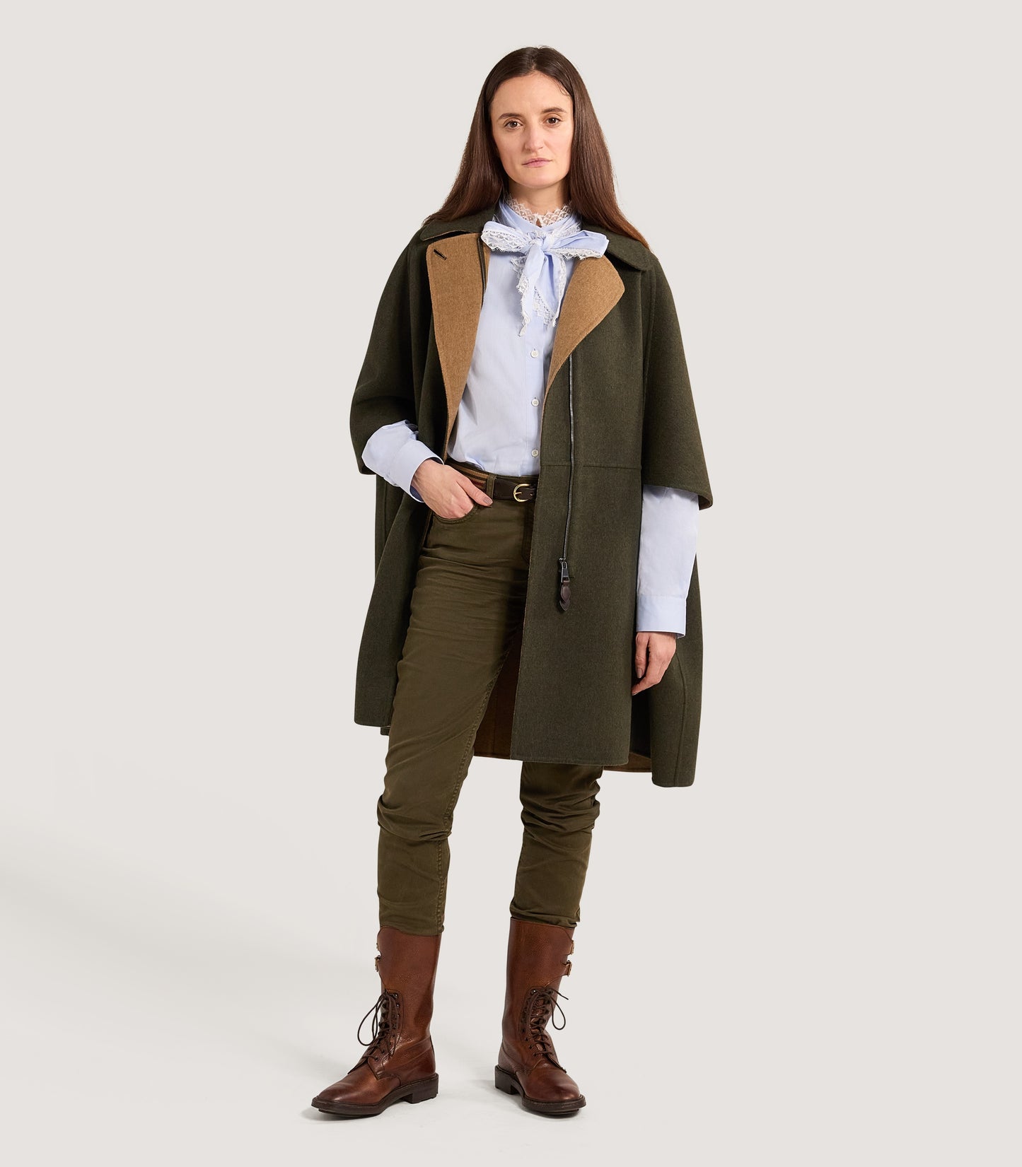 Women's Gunroom Cape in Loden