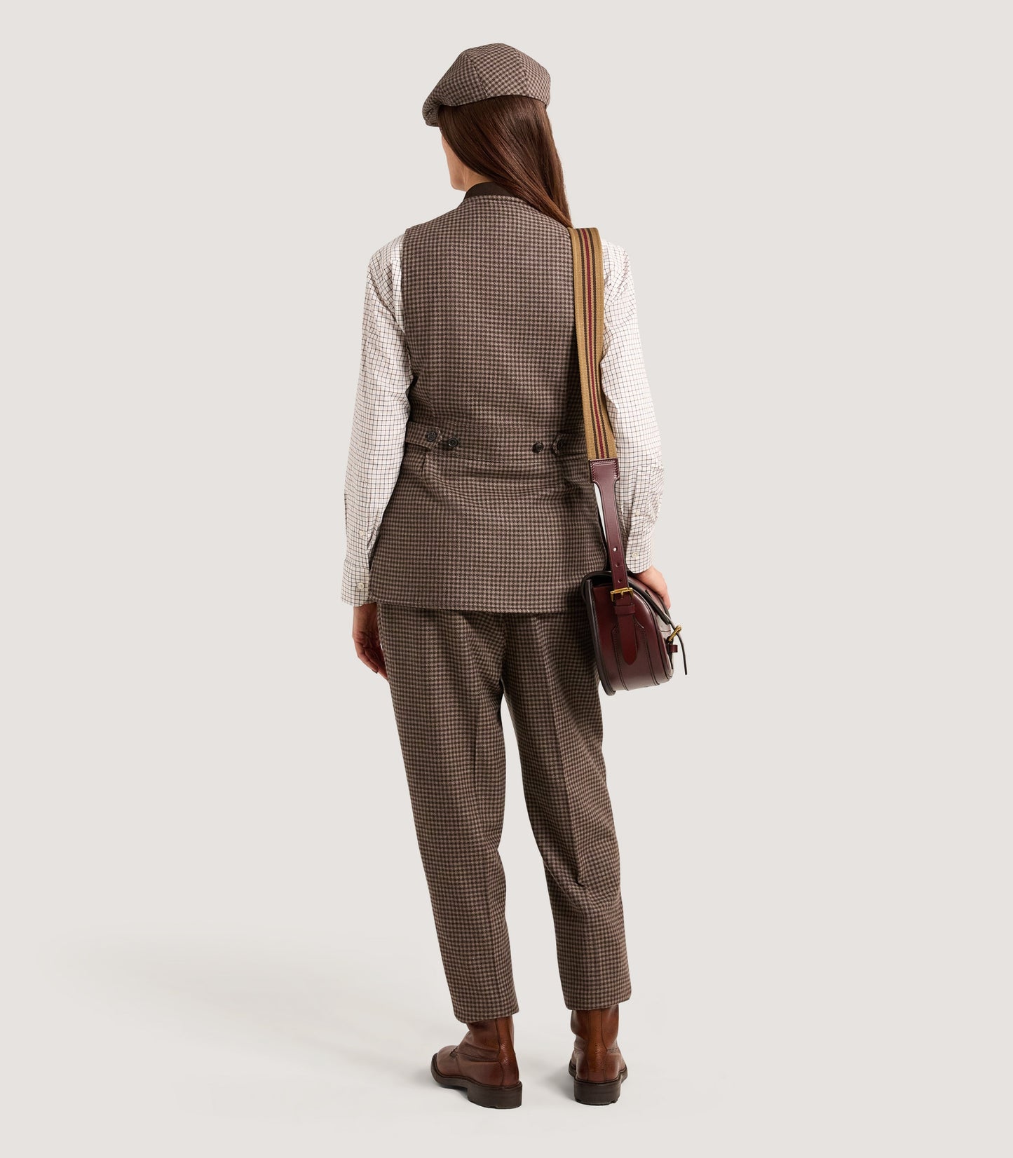 Women's Cashmere Tweed Shooting Trousers in Torridon Check