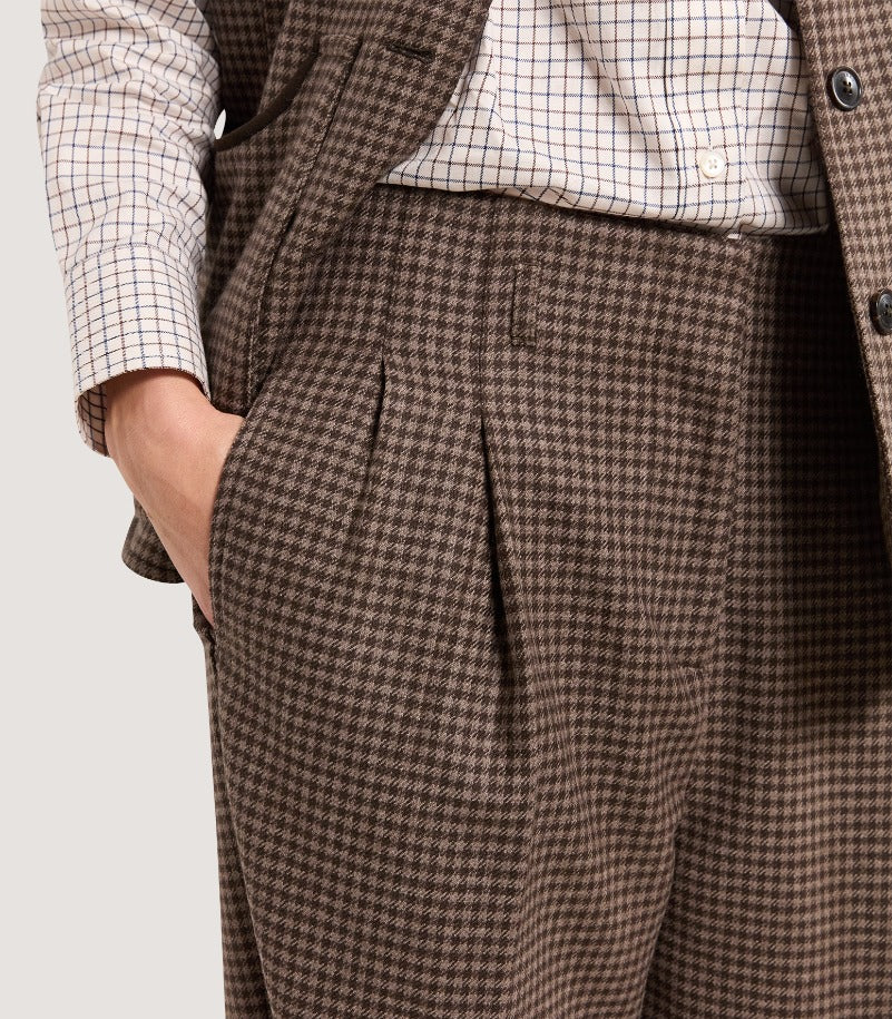 Women's Cashmere Tweed Shooting Trousers in Torridon Check