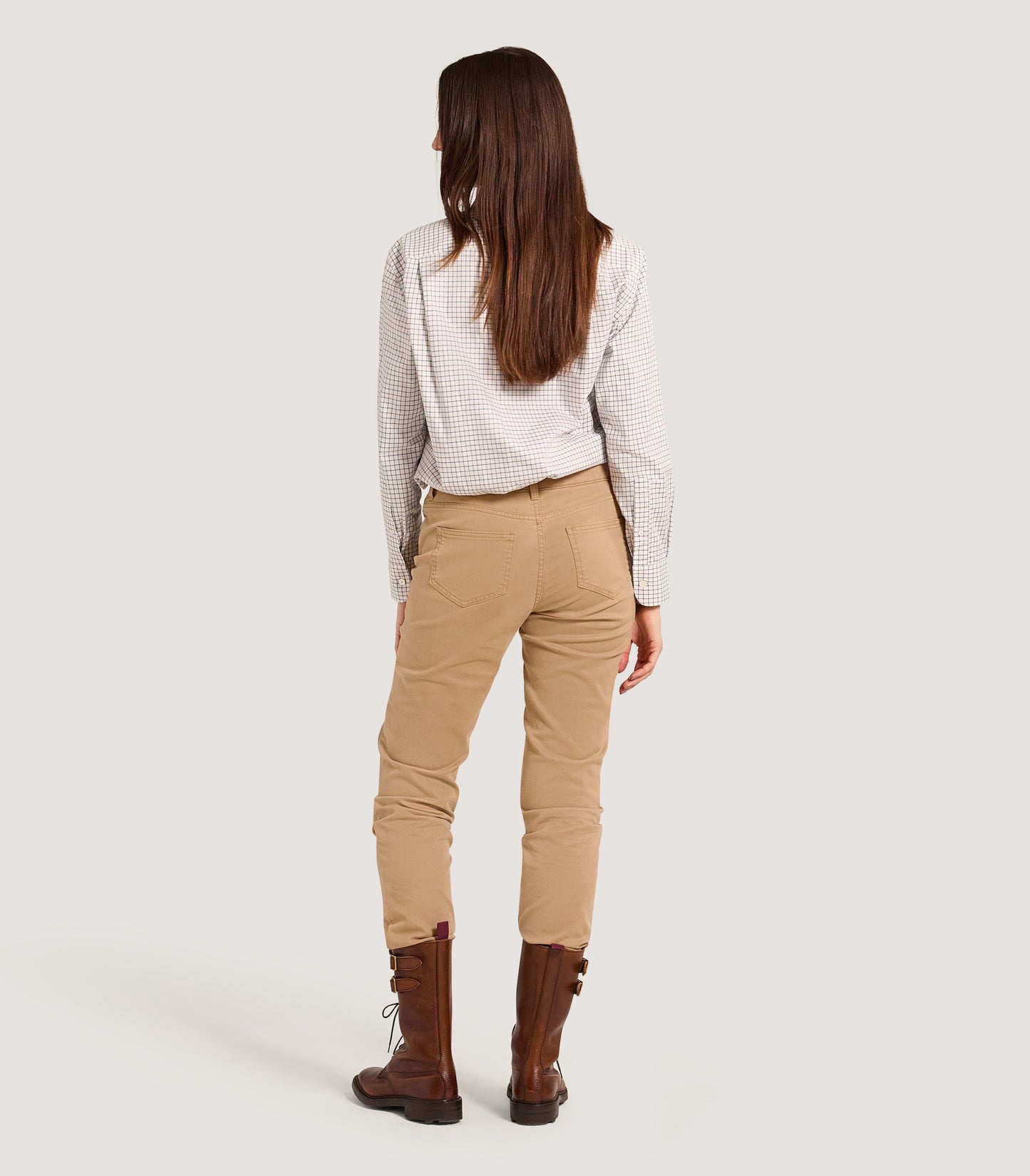 Women's Five Pocket Trousers in Khaki