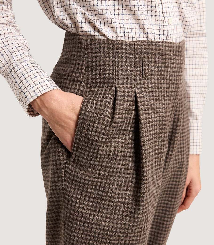 Women's Cashmere Tweed Shooting Breeks With Storm Cuff in Torridon Check