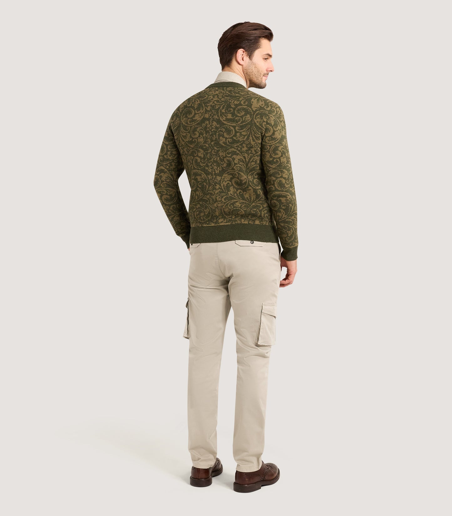 Men's Cargo Trouser in Stone