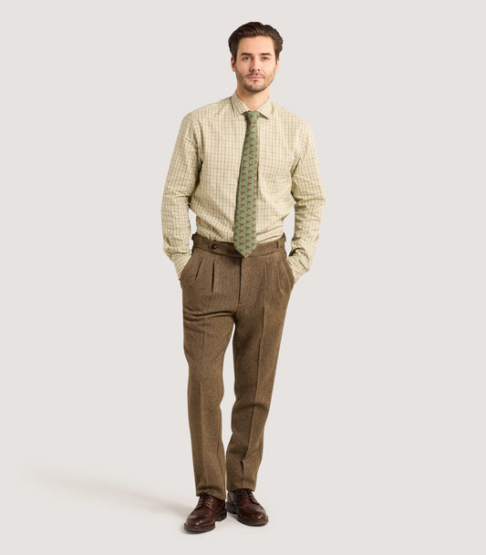 Men's Shooting Tattersall Shirt in Sage