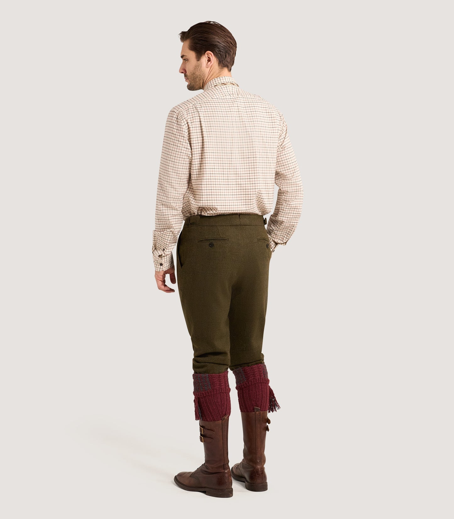 Men's Shooting Tattersall Shirt in Hazelnut