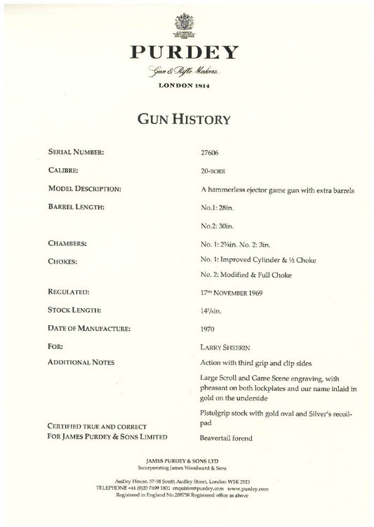 Deluxe History Certificate with Letter