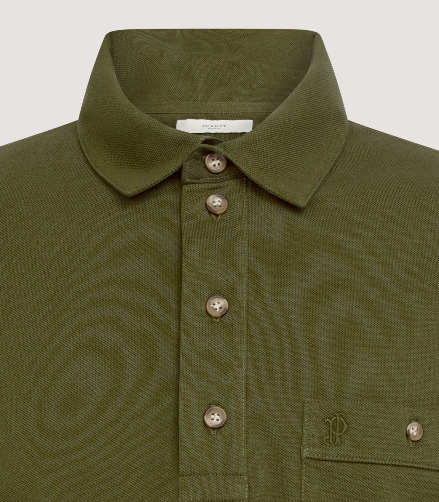 Men's Short Sleeve Polo Shirt in Loden