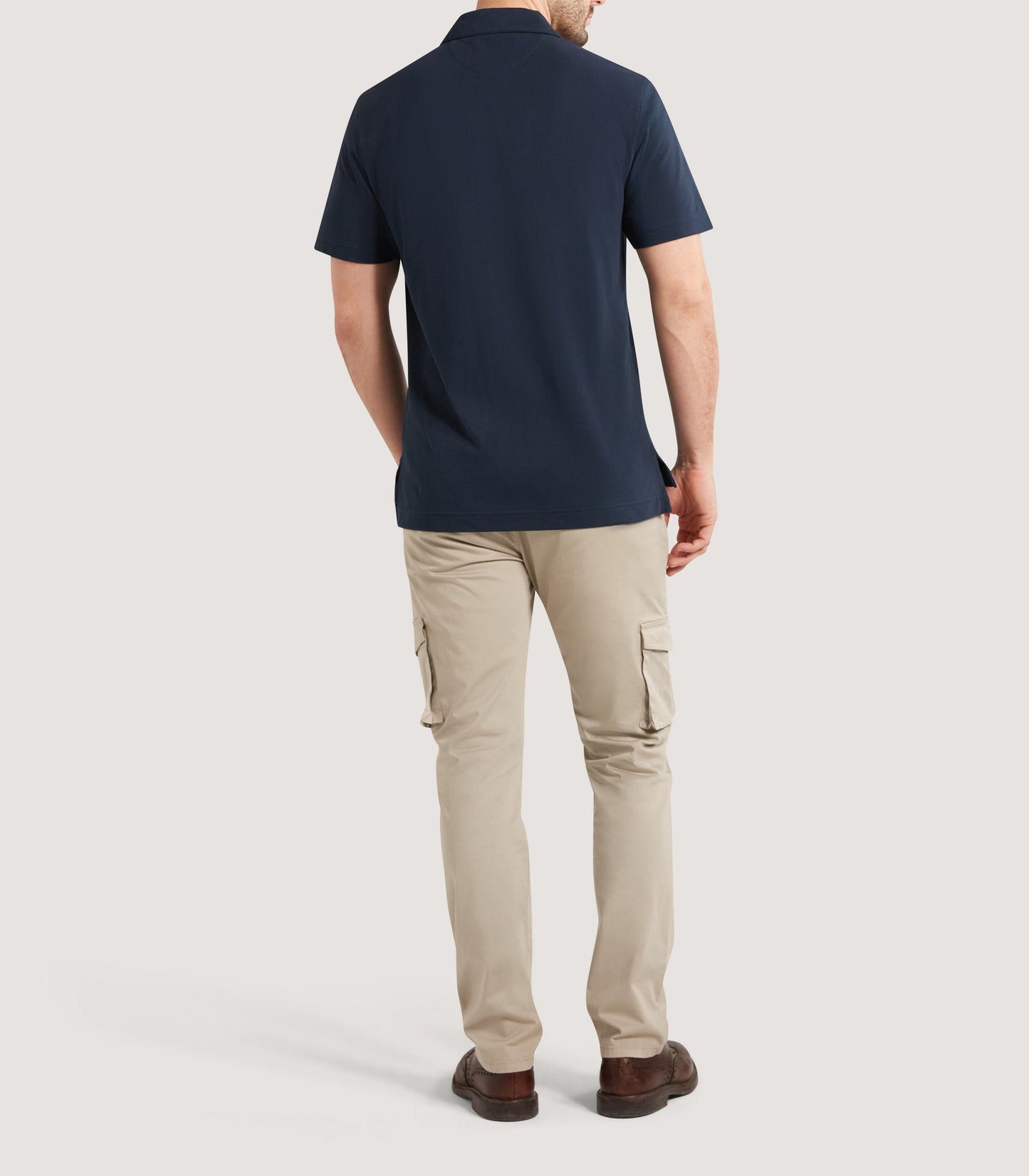 Men's Short Sleeve Polo Shirt in Midnight
