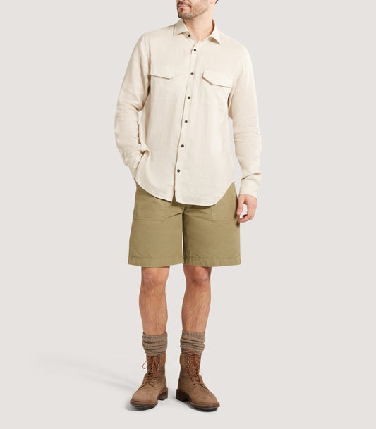 Men's Utility Pocket Shirt in Sand