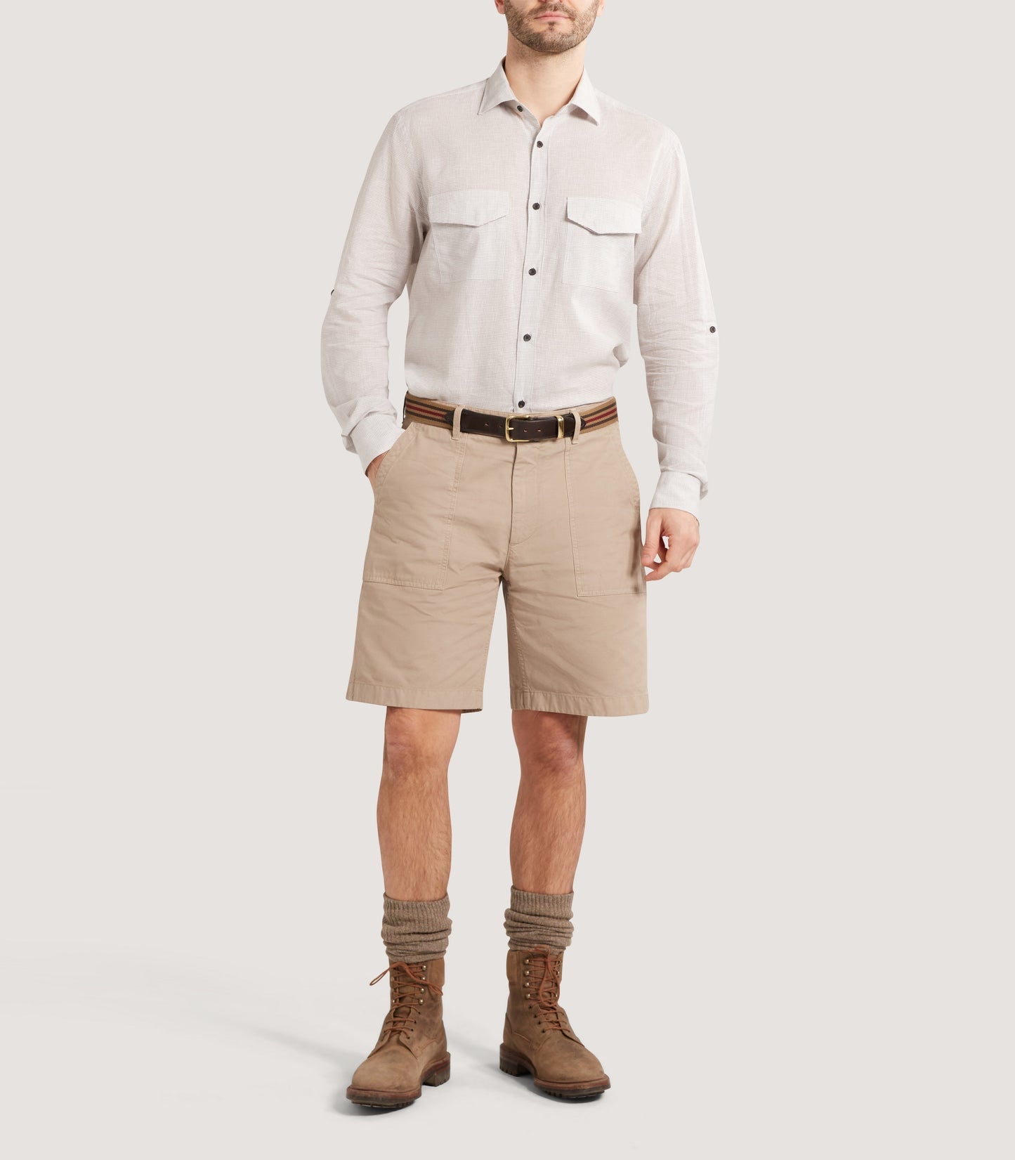 Men's Kruger Cargo Short in Stone