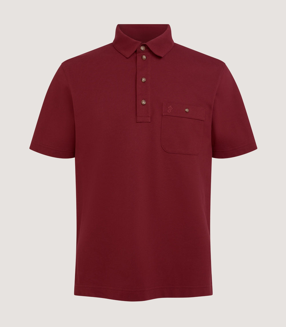 Men's Short Sleeve Polo Shirt in Audley Red