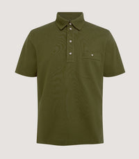 Men's Short Sleeve Polo Shirt in Loden