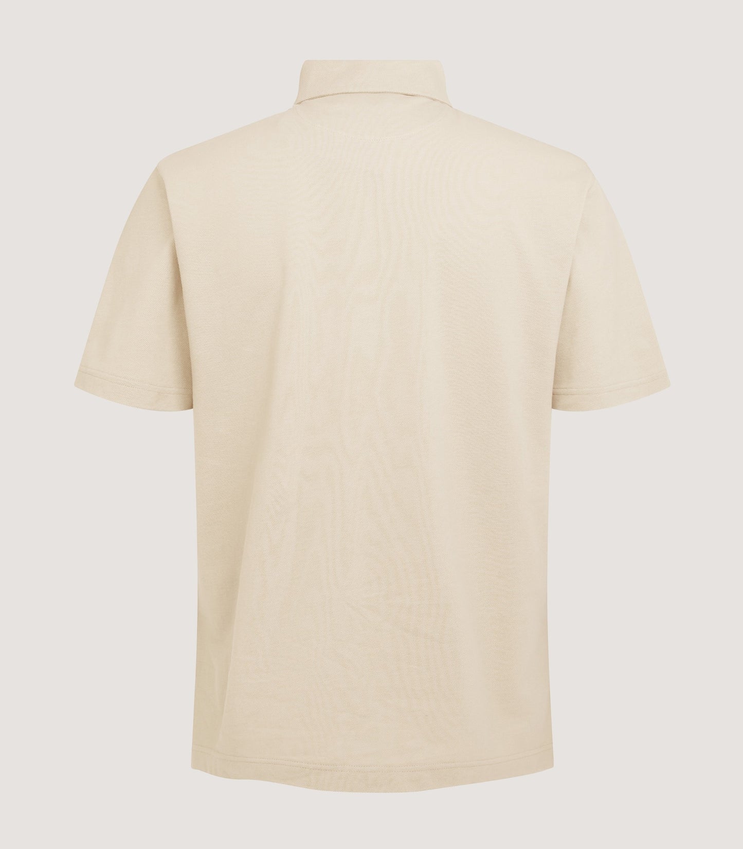 Men's Short Sleeve Polo Shirt in Stone