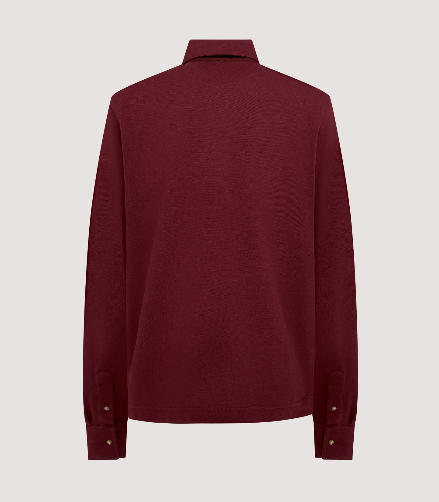 Men's Long Sleeve Polo Shirt in Audley Red