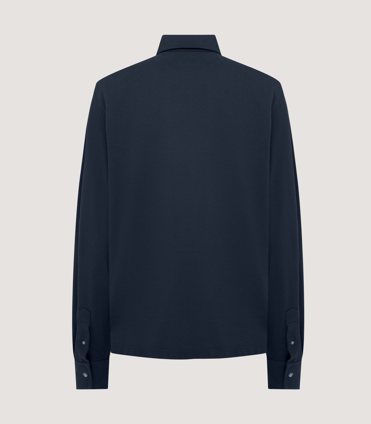 Men's Long Sleeve Polo Shirt in Midnight