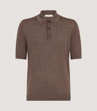 Men's Tantallon Short Sleeve Polo Shirt in Hazelnut