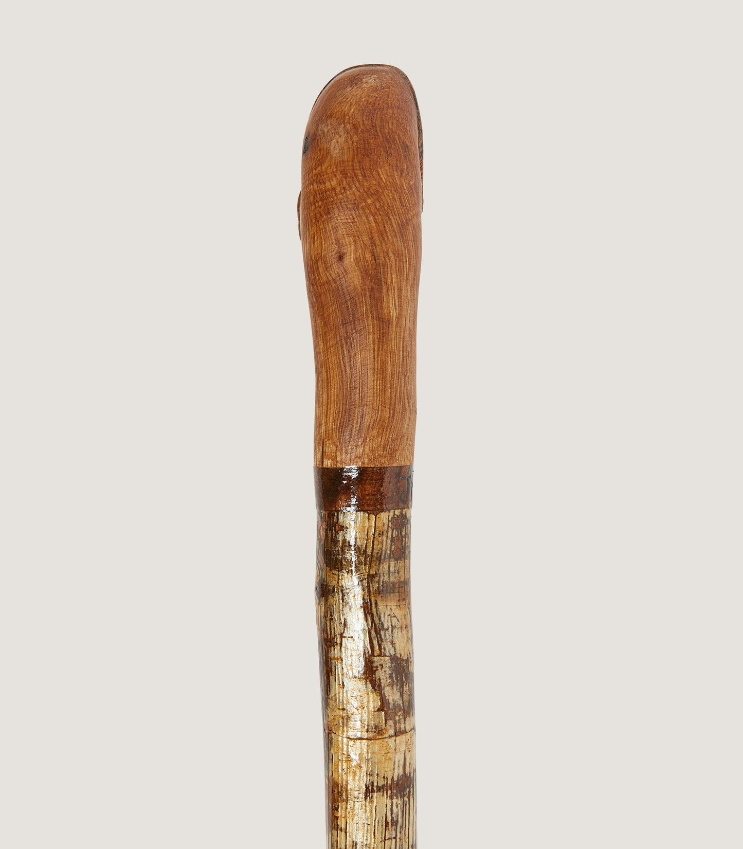 Hand Carved Hen Pheasant Head Walking Stick