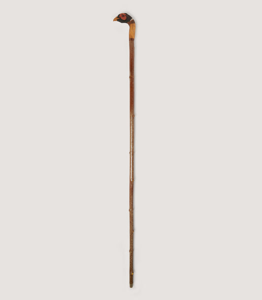 Hand Carved Pheasant Walking Stick