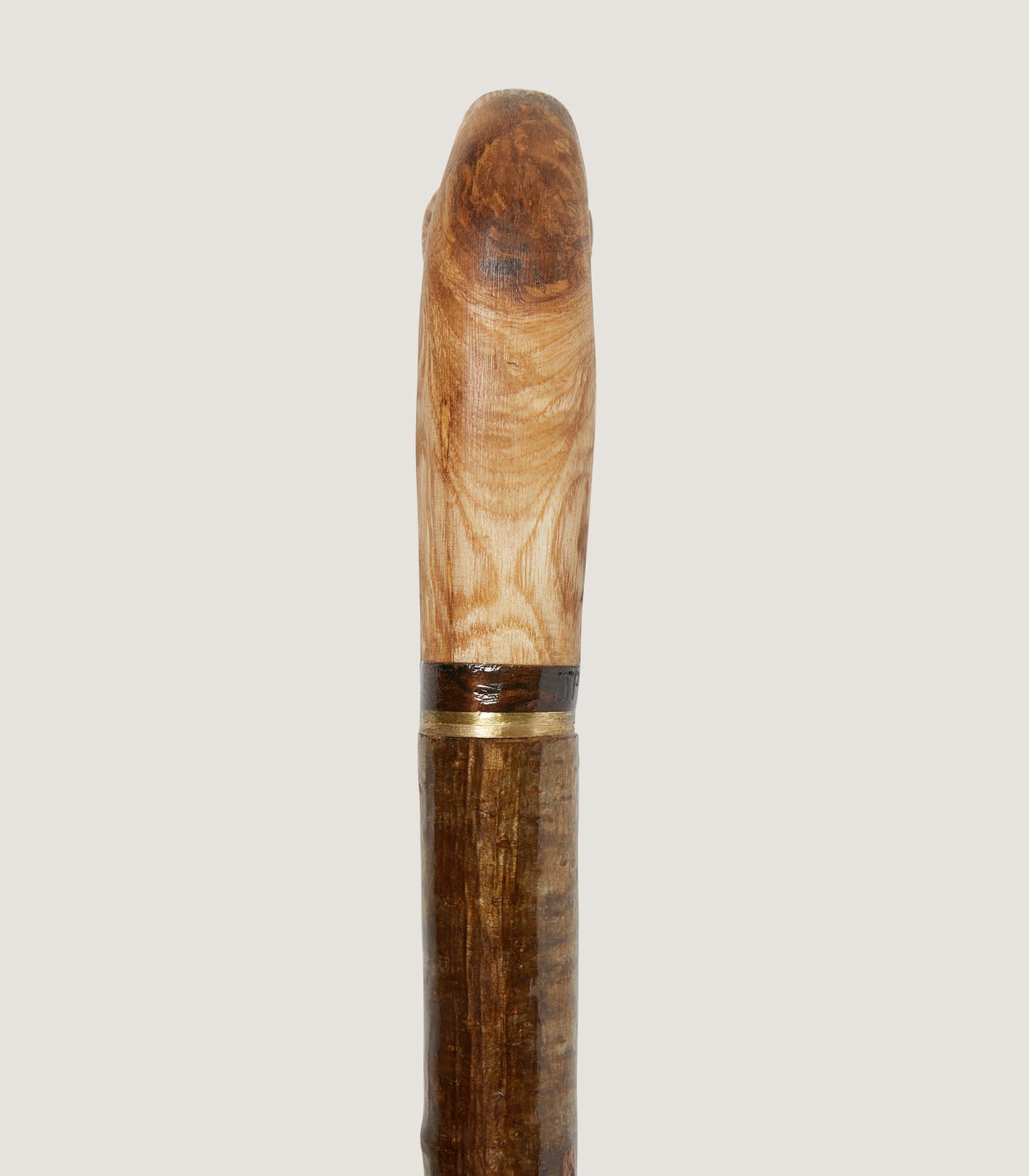 Hand Carved Duck Head Country Stick