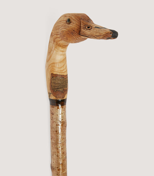 Hand Carved Mallard Duck Head Walking Stick