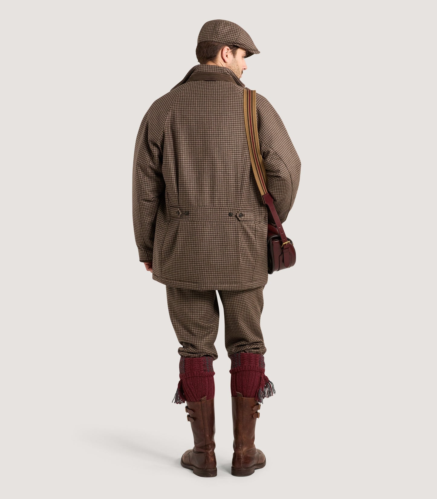 Men's Cashmere Tweed Raglan Field Coat in Torridon Check