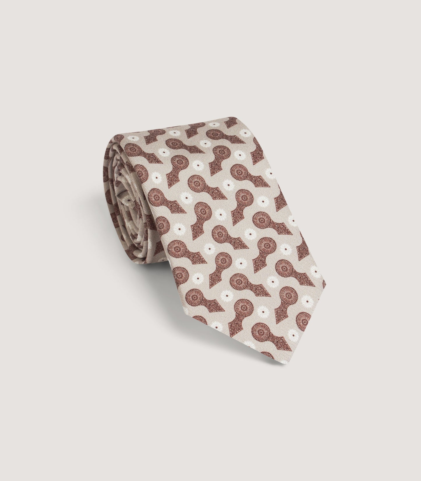 Barrel Blossom Tie In Taupe