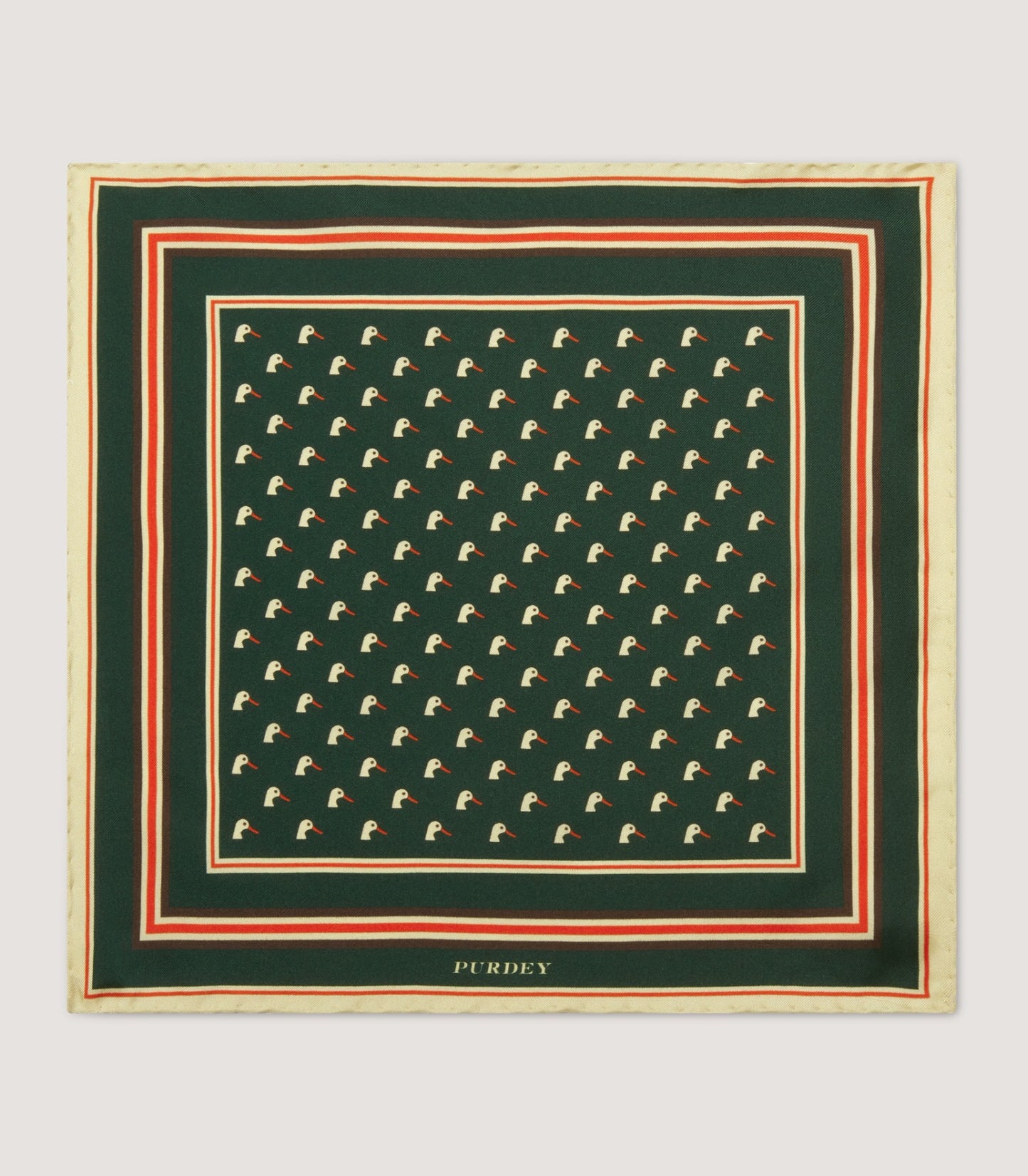 Dapper Duck Pocket Square in Emerald