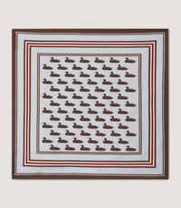 Decoy Duck Pocket Square in Sky Blue