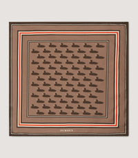 Decoy Duck Pocket Square in Taupe