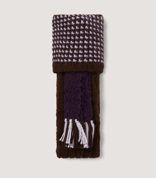 Pentire Cross Knit Socks in Walnut