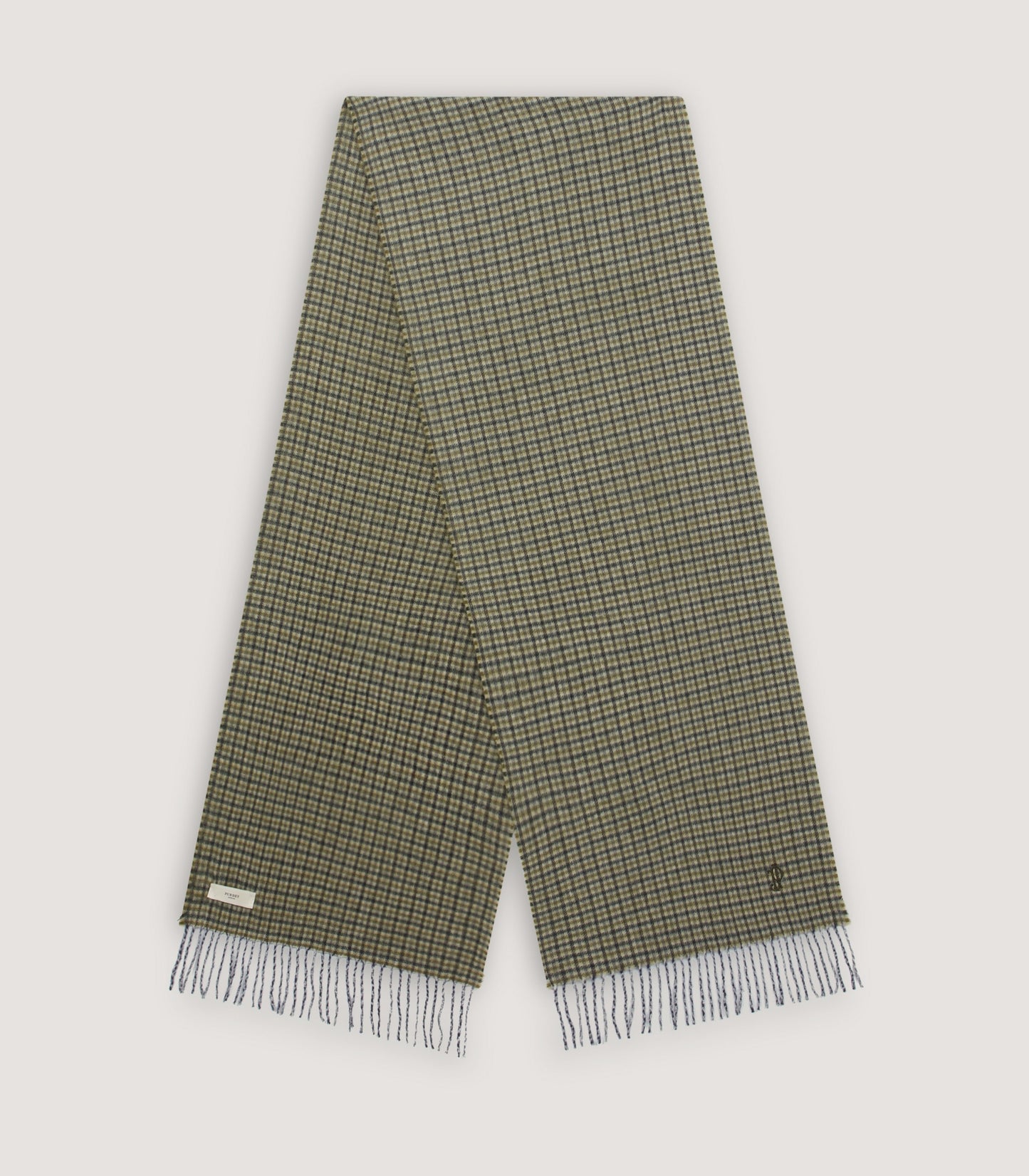 Sterling Houndstooth Scarf in Seaweed