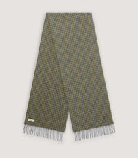 Sterling Houndstooth Scarf in Seaweed