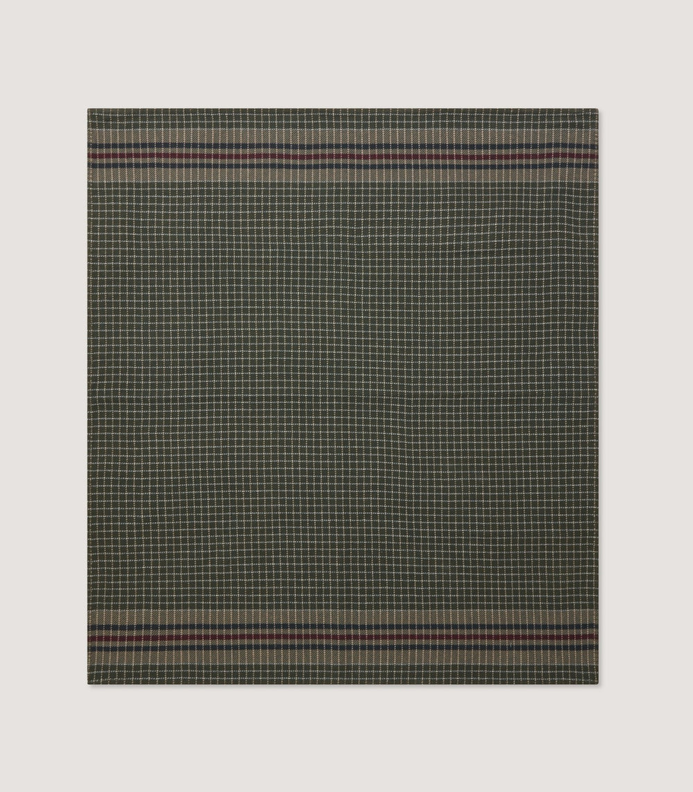 Outdoor Backed Woven Blanket in 1814 Stripe