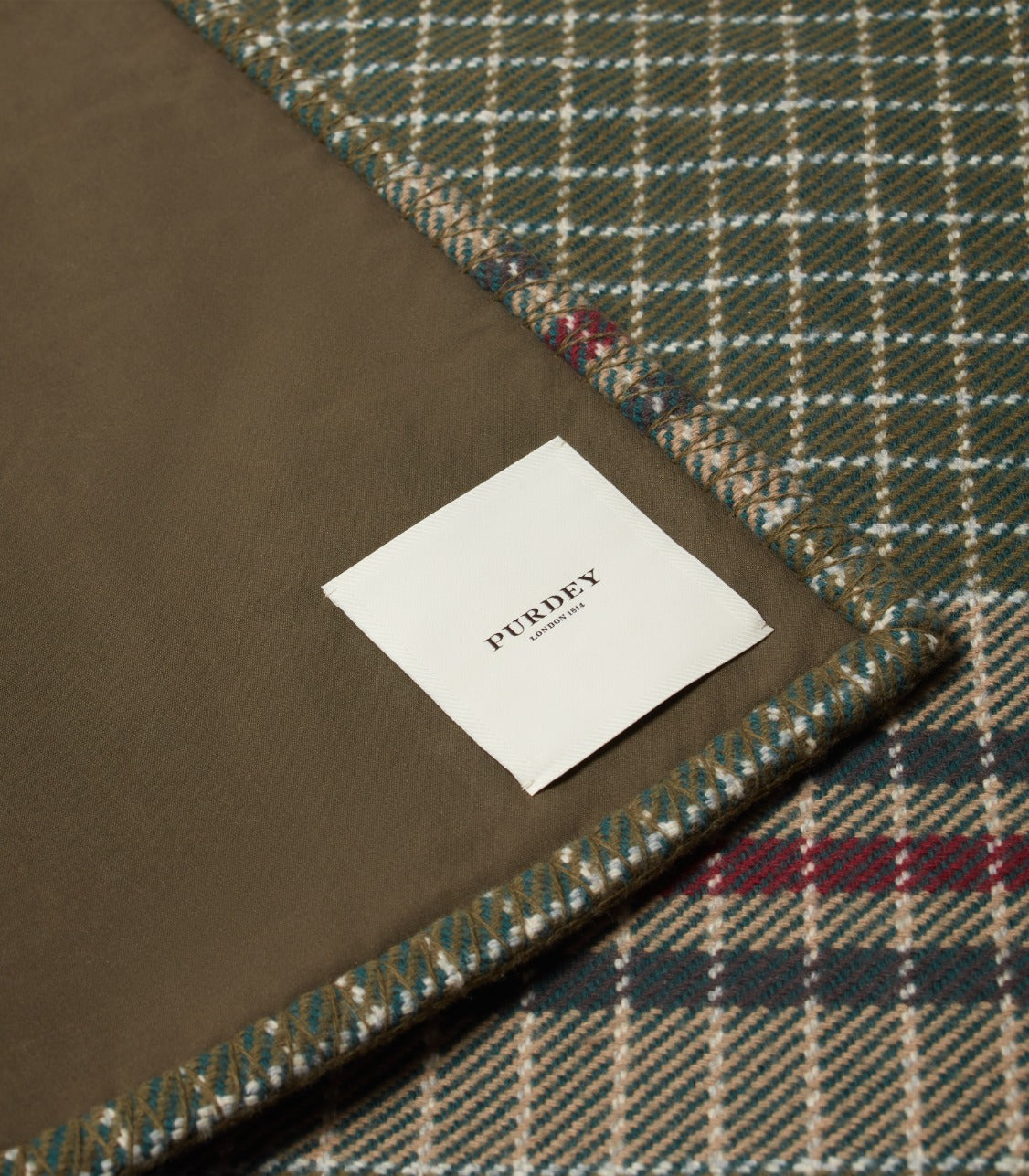 Outdoor Backed Woven Blanket in 1814 Stripe