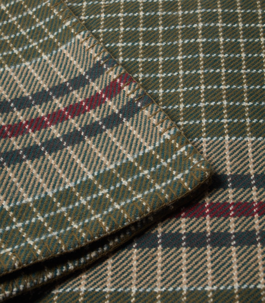 Outdoor Backed Woven Blanket in 1814 Stripe
