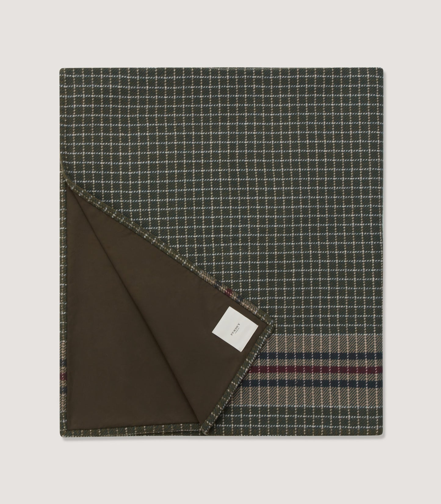 Outdoor Backed Woven Blanket in 1814 Stripe