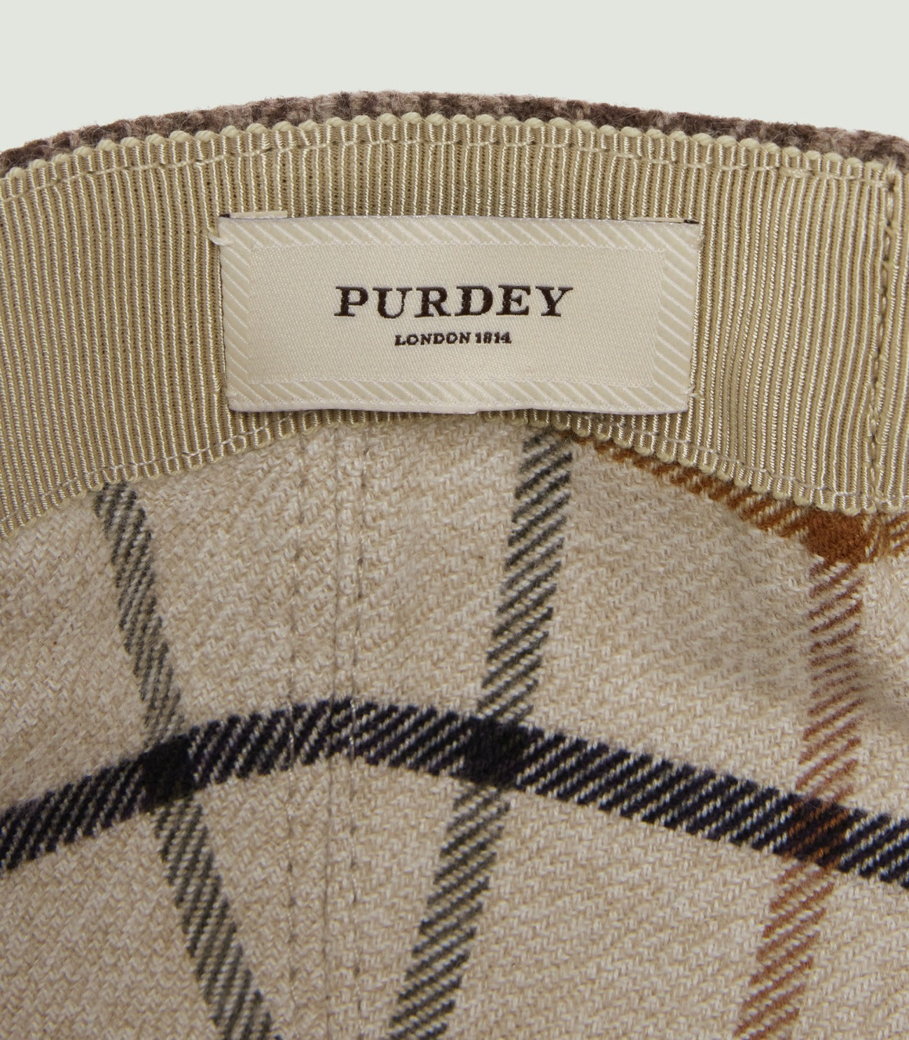 Cashmere Tweed Baseball Cap in Torridon Check