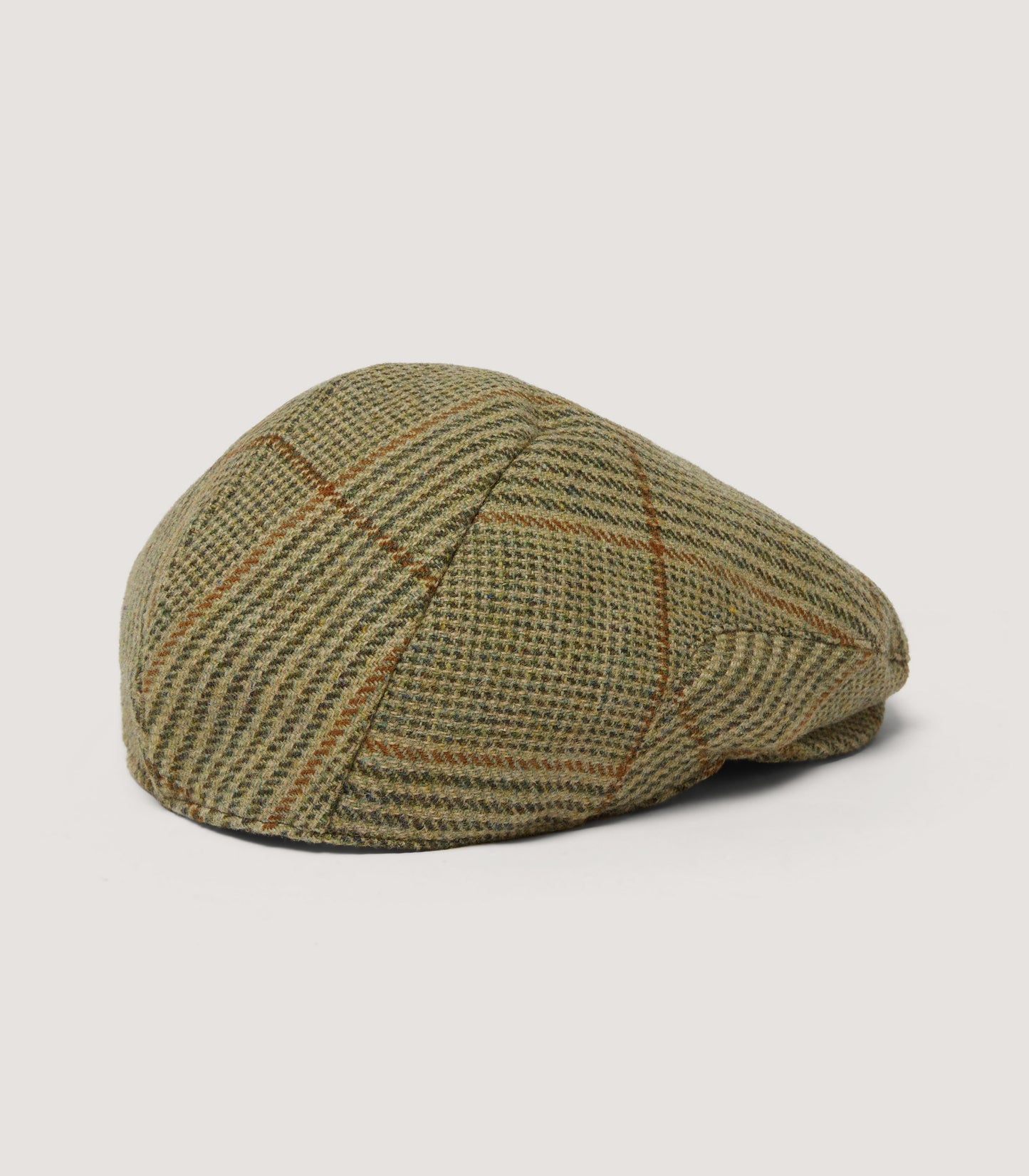 Litton Short Peaked Tweed Cap in Russel Check