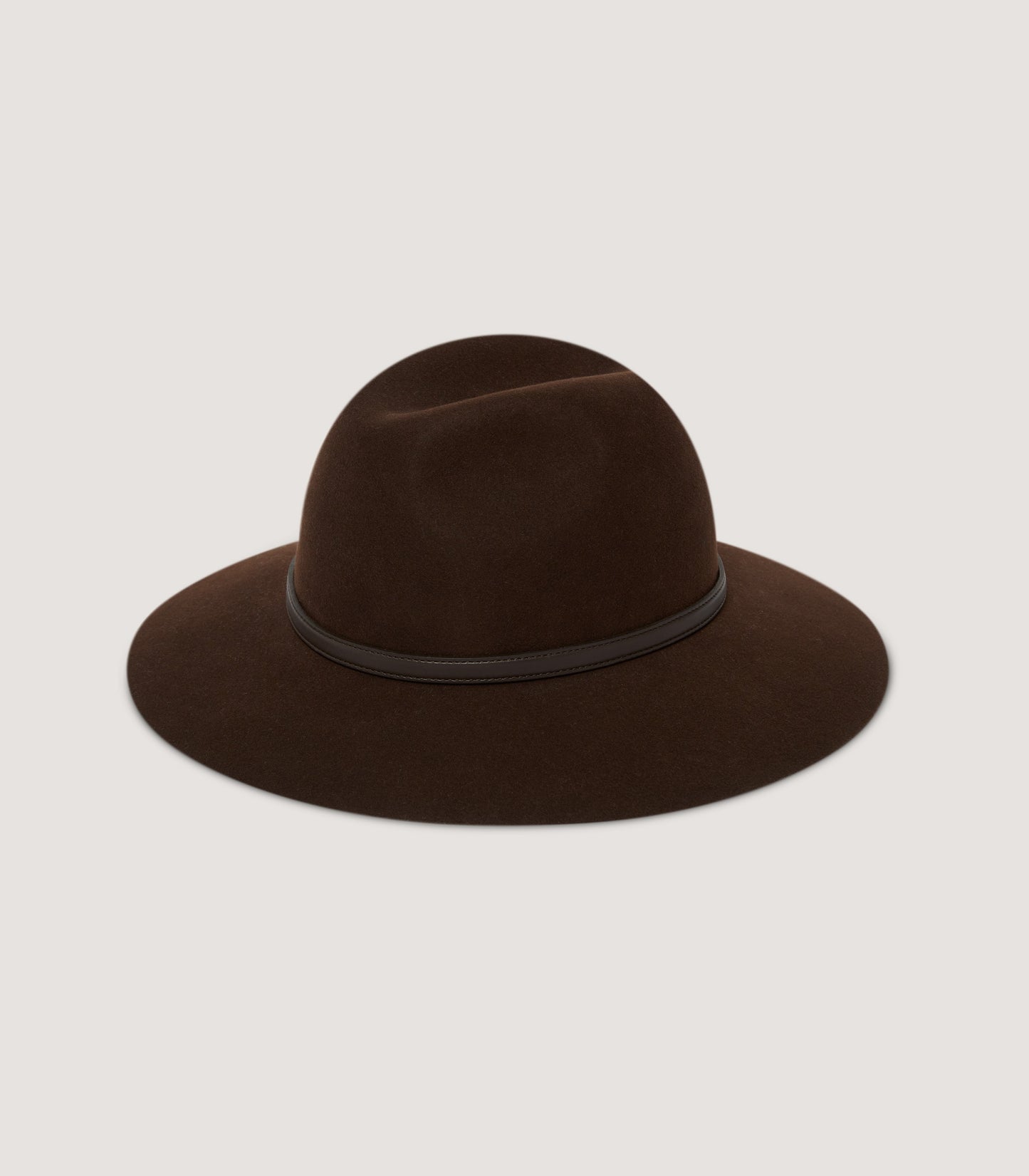 Women's Fedora Hat in Chocolate