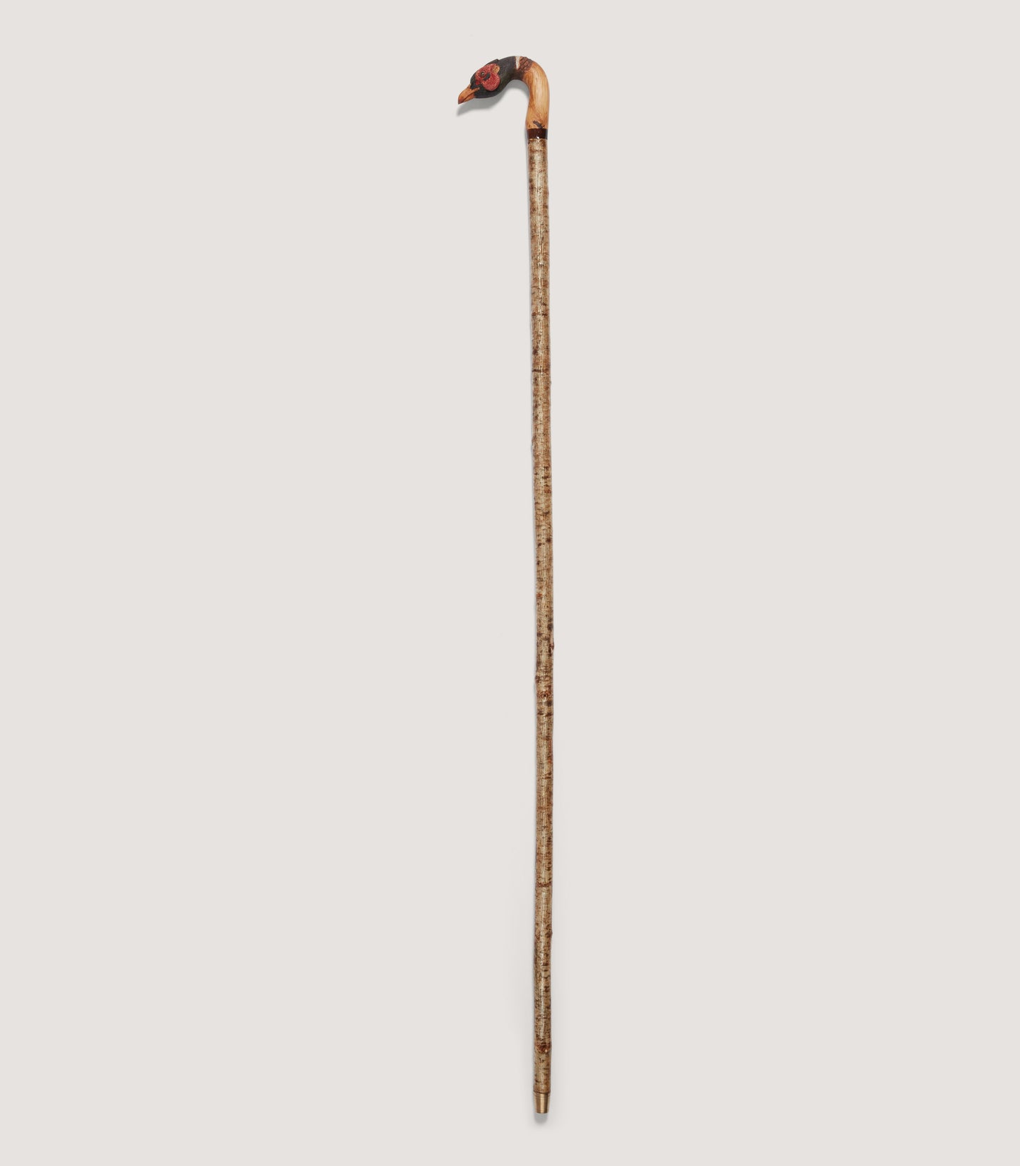 Hand Carved Pheasant Alder Walking Stick