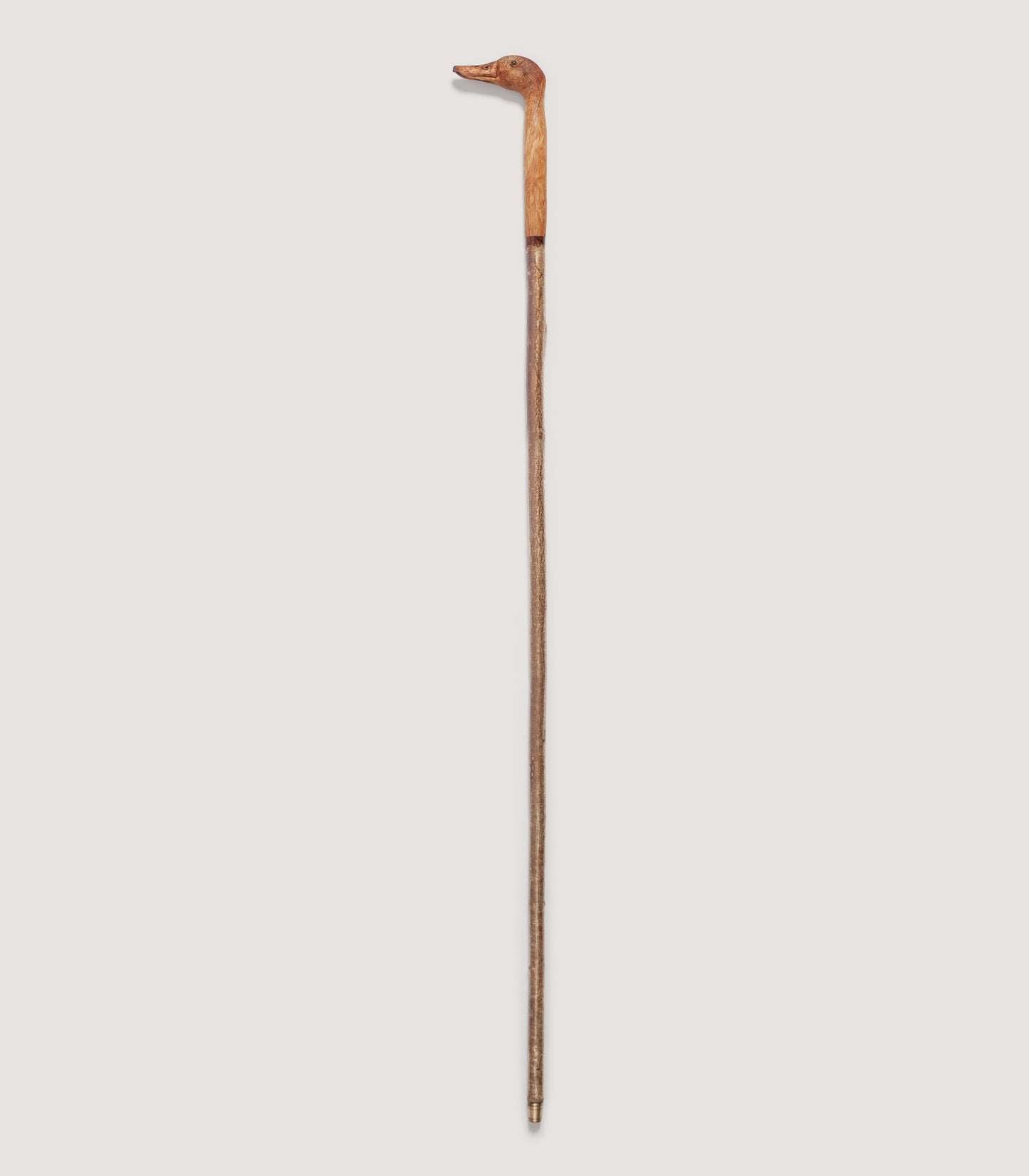Hand Carved Mallard Duck Head Sycamore Walking Stick