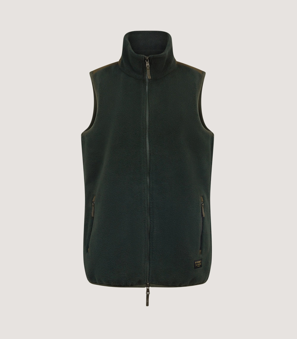 Women's Fleece Gilet In Loden