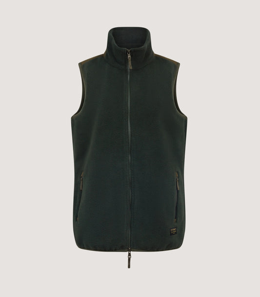 Women's Fleece Gilet In Loden