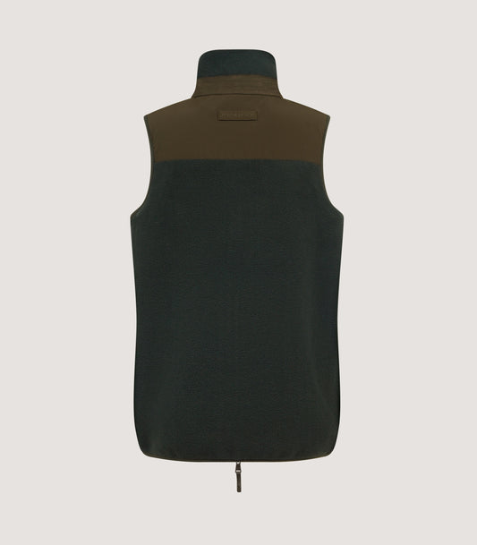 Women's Fleece Gilet In Loden